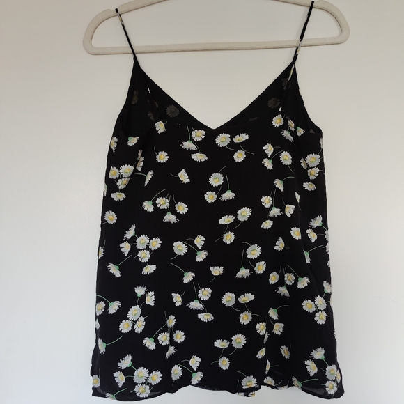 Massimo Dutti daisy floral camisole black, Size 2 - Picture 6 of 9